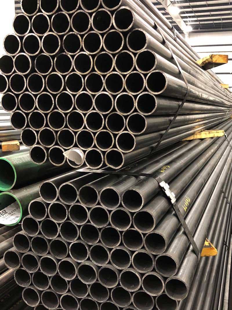 1-1/4" A500 Bare Carbon Steel Schedule 40 Pipe x 12" Long 
